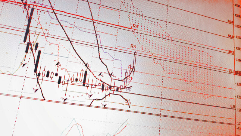 Wykres forex na platformie MetaTrader 5